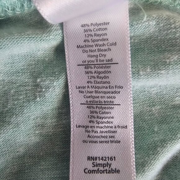 LuLaRoe Classic T-Shirt Women’s XL Green Solid Short Sleeve Flowy Relaxed Fit - Picture 6 of 6